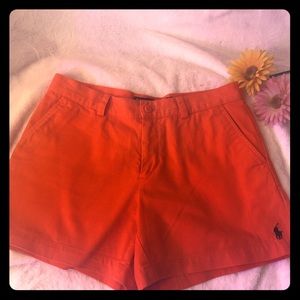 NWOT- Ralph Lauren Orange shorts